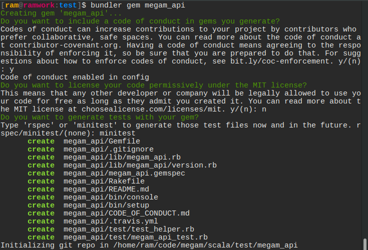 create gem megam_api